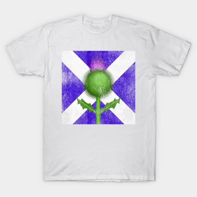 St Andrews Scotland - Scottish Thistle and flag T-Shirt by Anv2